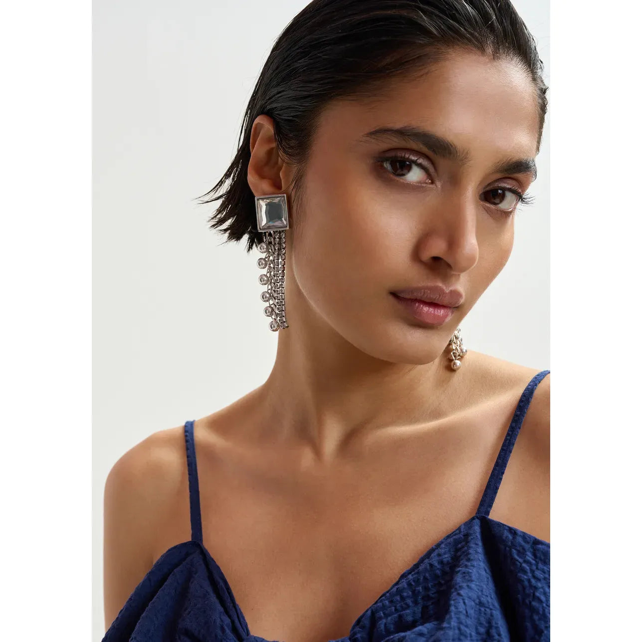 Essentiel Antwerp Jearry Rhinestone Earrings - Silver