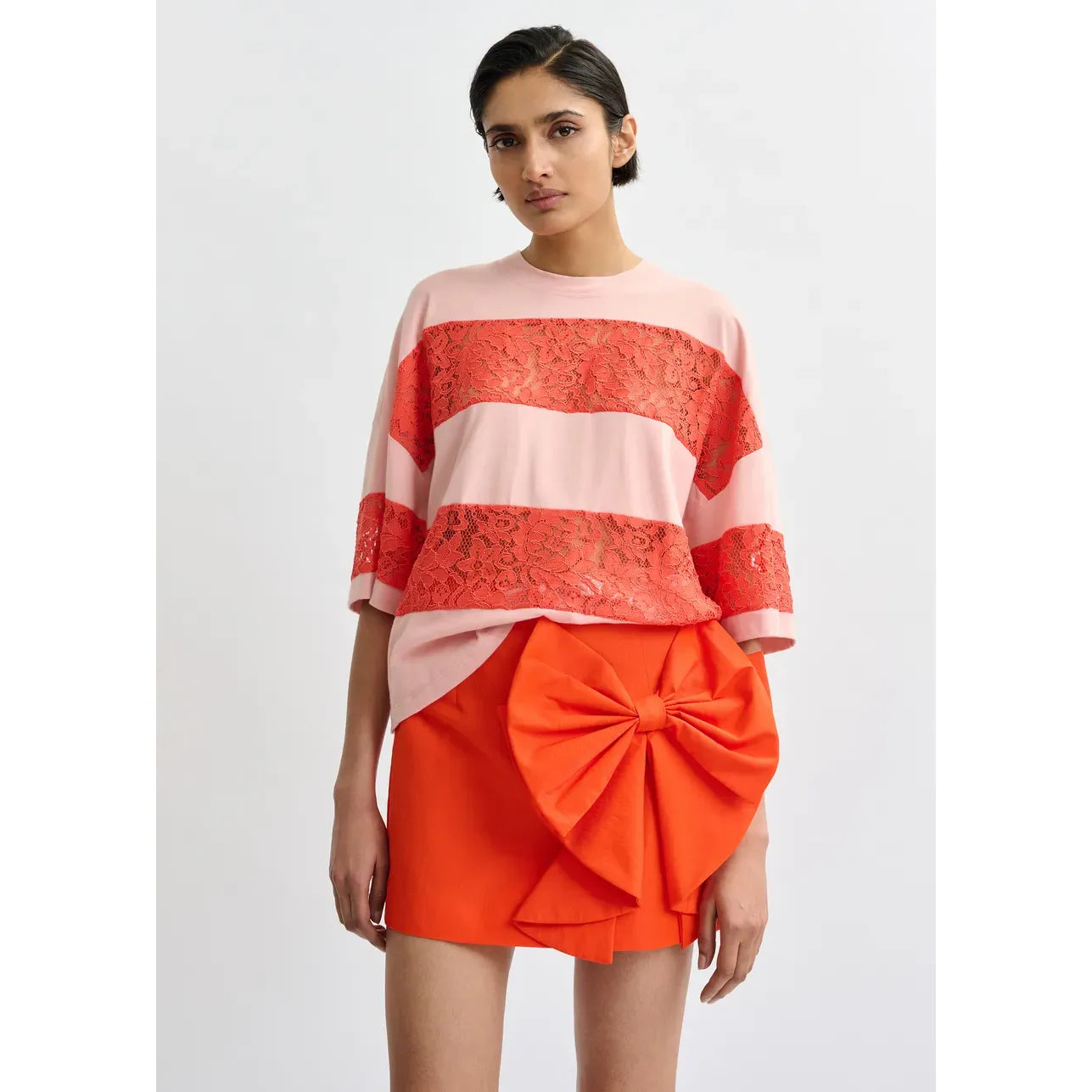 Essentiel Antwerp Jemix T-Shirt - Pink/Orange
