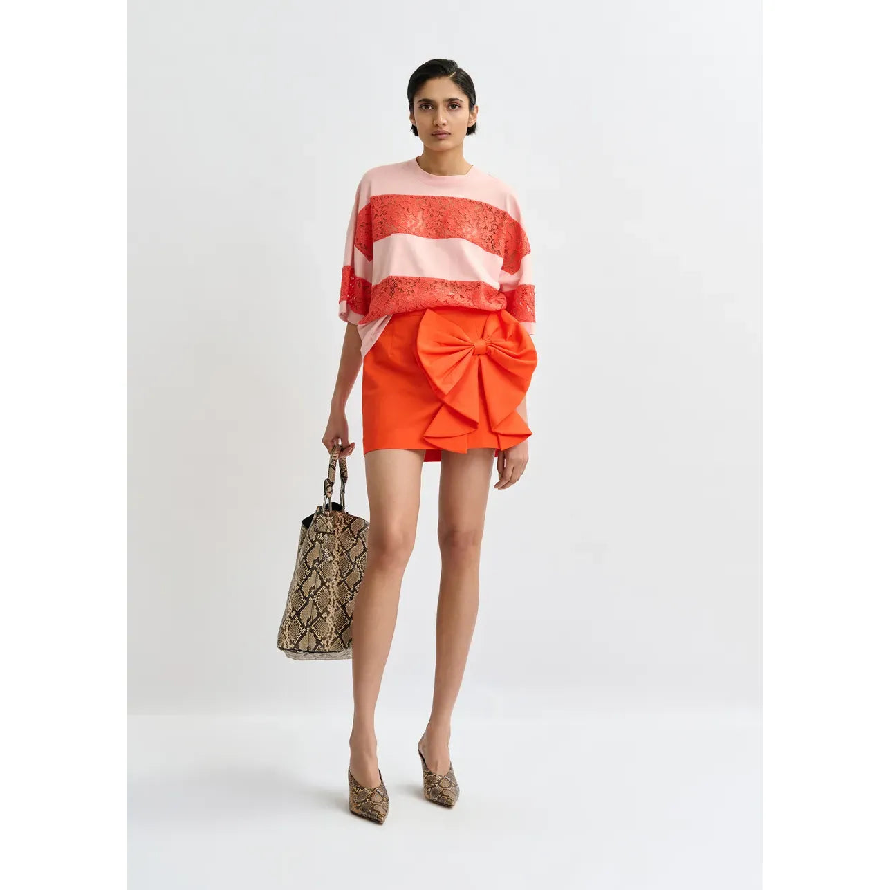 Essentiel Antwerp Jemix T-Shirt - Pink/Orange
