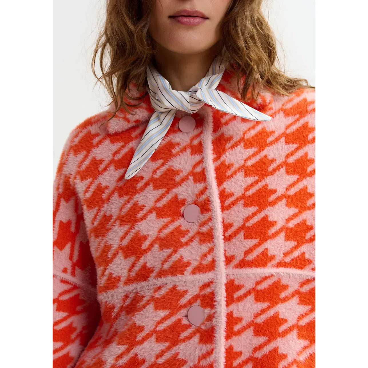 Essentiel Antwerp Joking Cardigan - Dusty Pink/Orange