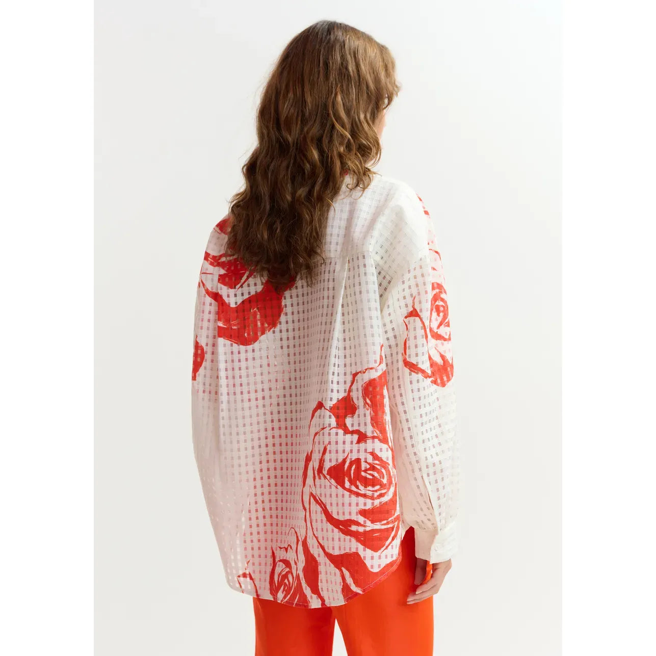 Essentiel Antwerp Jorange Shirt - Off White/Orange