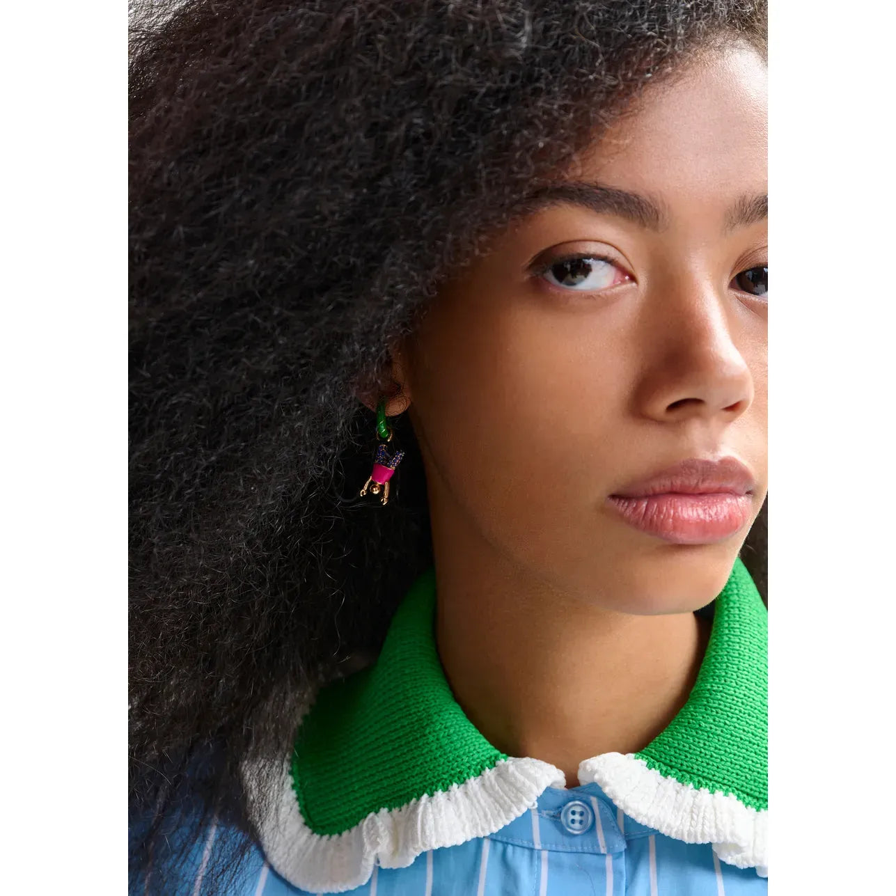 Essentiel Antwerp Jorse Earrings - Gold/Green