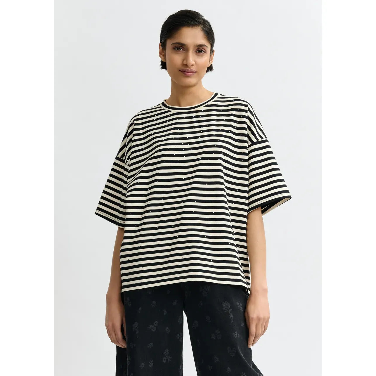 Essentiel Antwerp Joste T-Shirt - Black/White