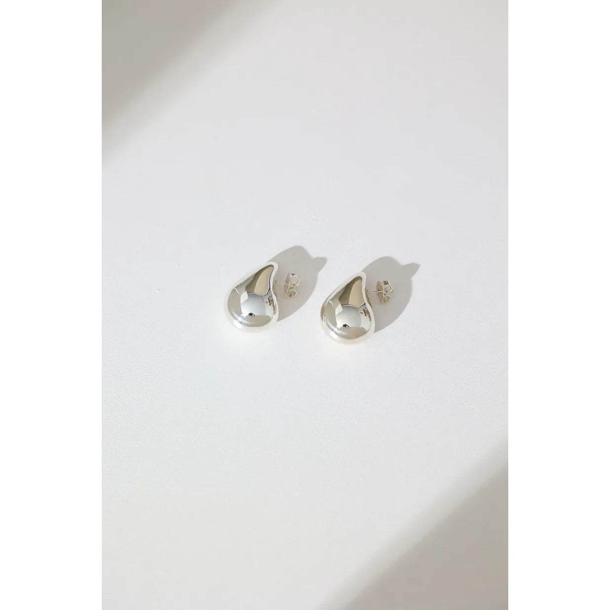 Jacquie Starr Hollow Form Tear Drop Earrings - Large