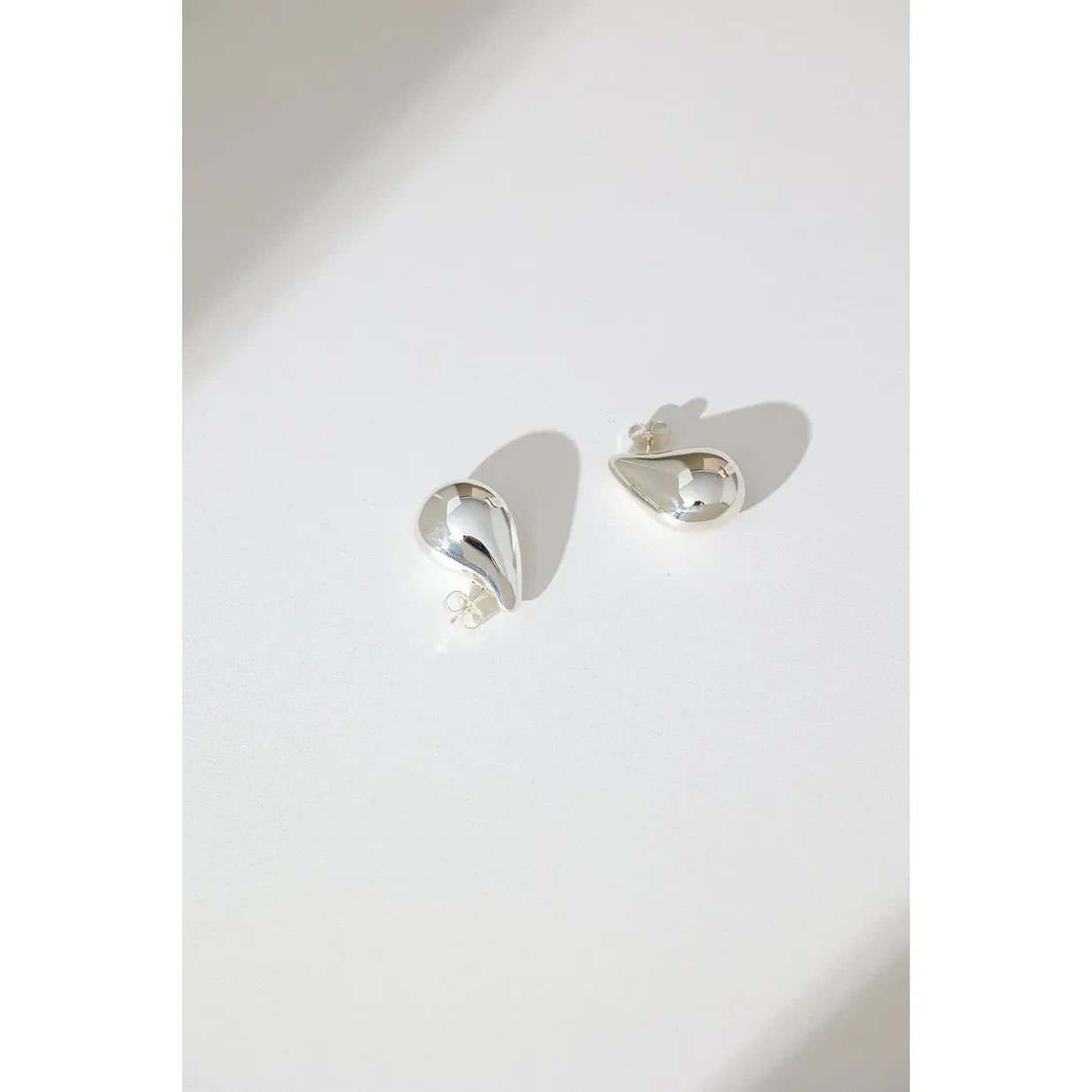 Jacquie Starr Hollow Form Tear Drop Earrings - Large