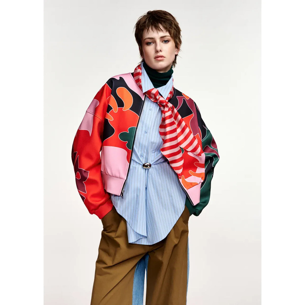 Essentiel Antwerp Kiva Print Bomber