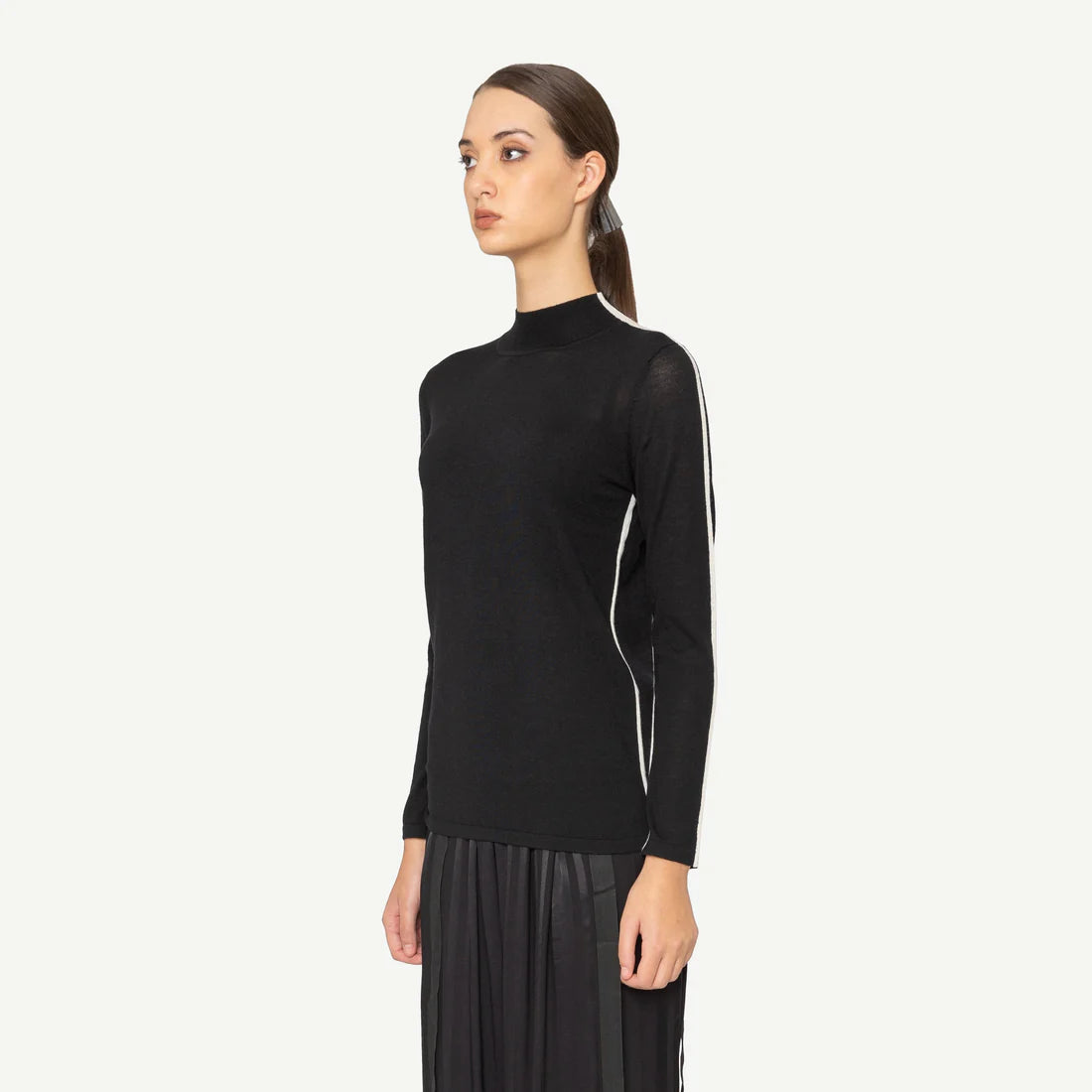 Bone & Arrow Black Novara Top