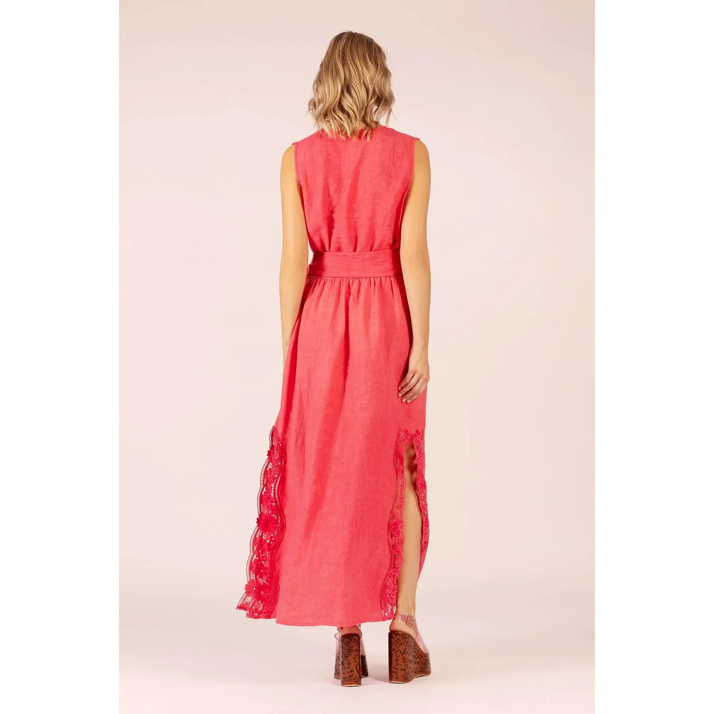 LOLA Australia Stella Lace Dress - Watermelon