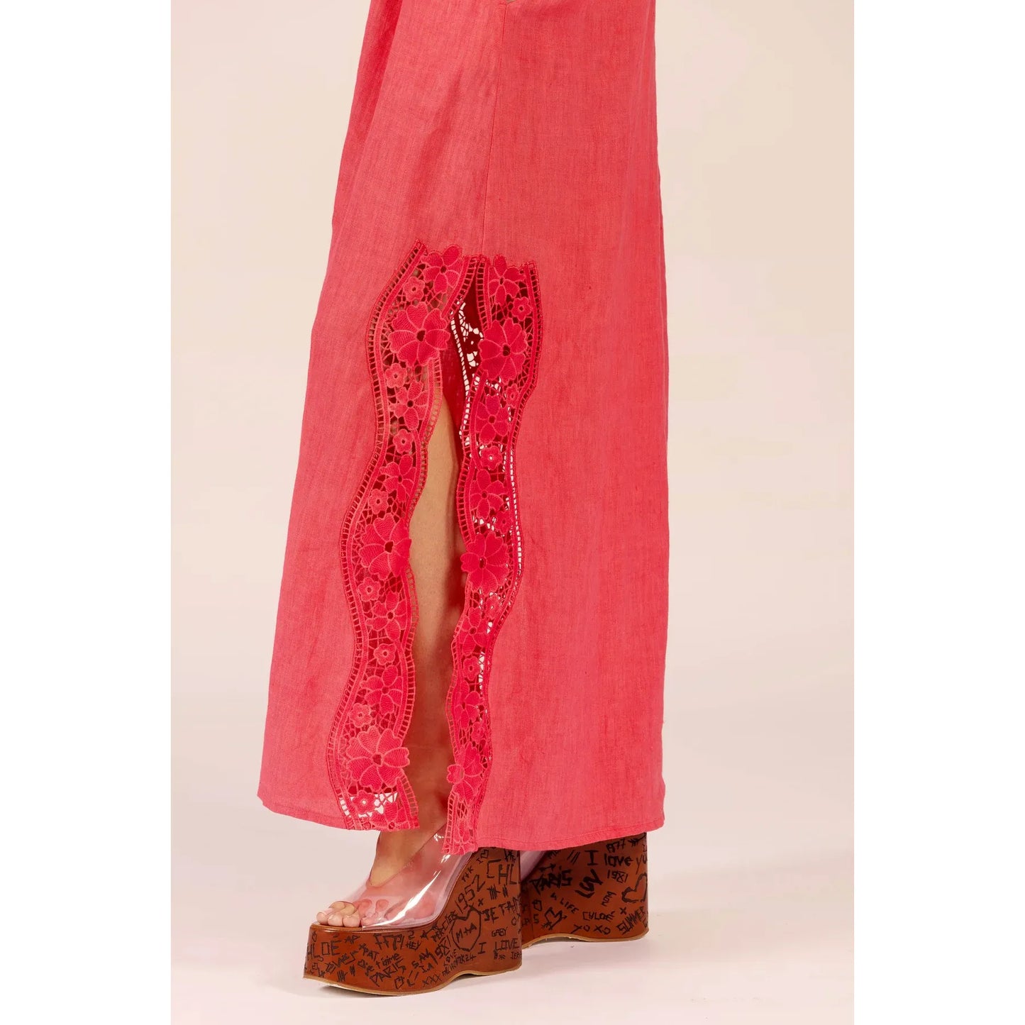 LOLA Australia Stella Lace Dress - Watermelon