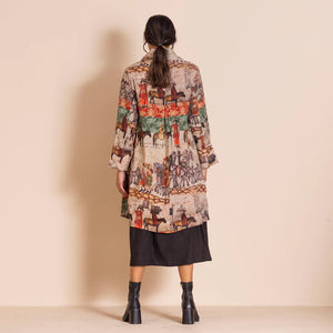 Megan Salmon Swing Coat - Marco Polo