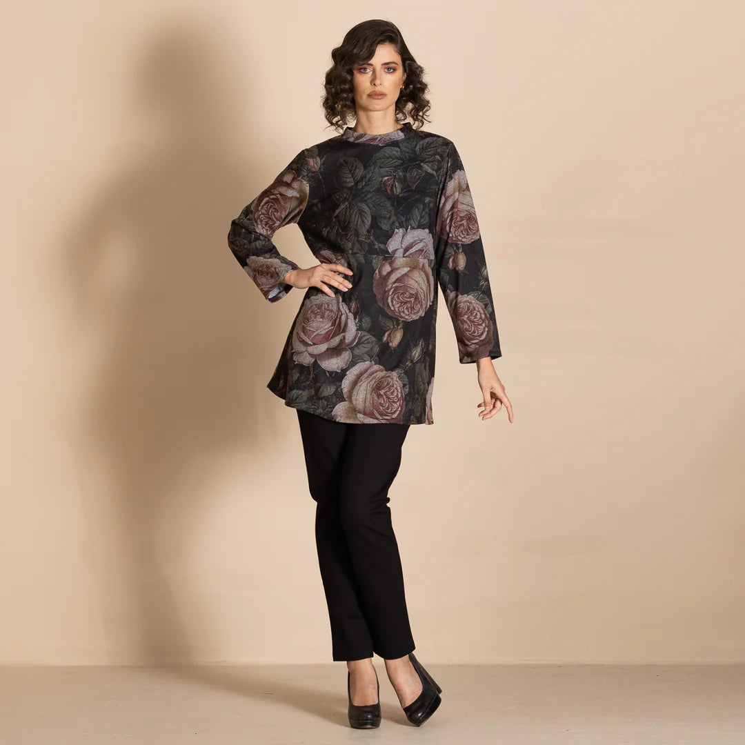 Megan Salmon Knit Anna Jumper - Old Roses