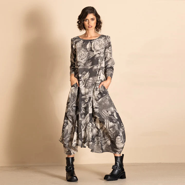 Megan Salmon Origami Romance Dress - Wonderland