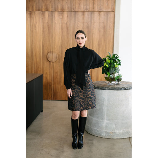 M.A Dainty Inferno Skirt - Leopard