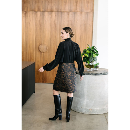 M.A Dainty Inferno Skirt - Leopard