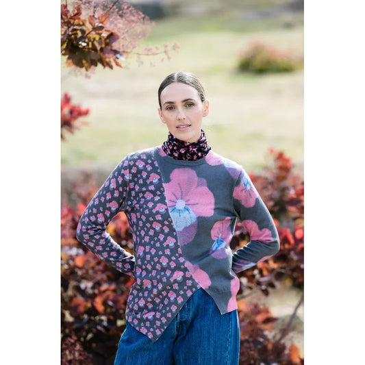 M.A Dainty Puzzle Jumper - Violets