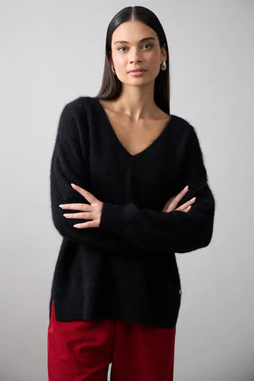 Mia Fratino Scarlett Vee Jumper - Jet