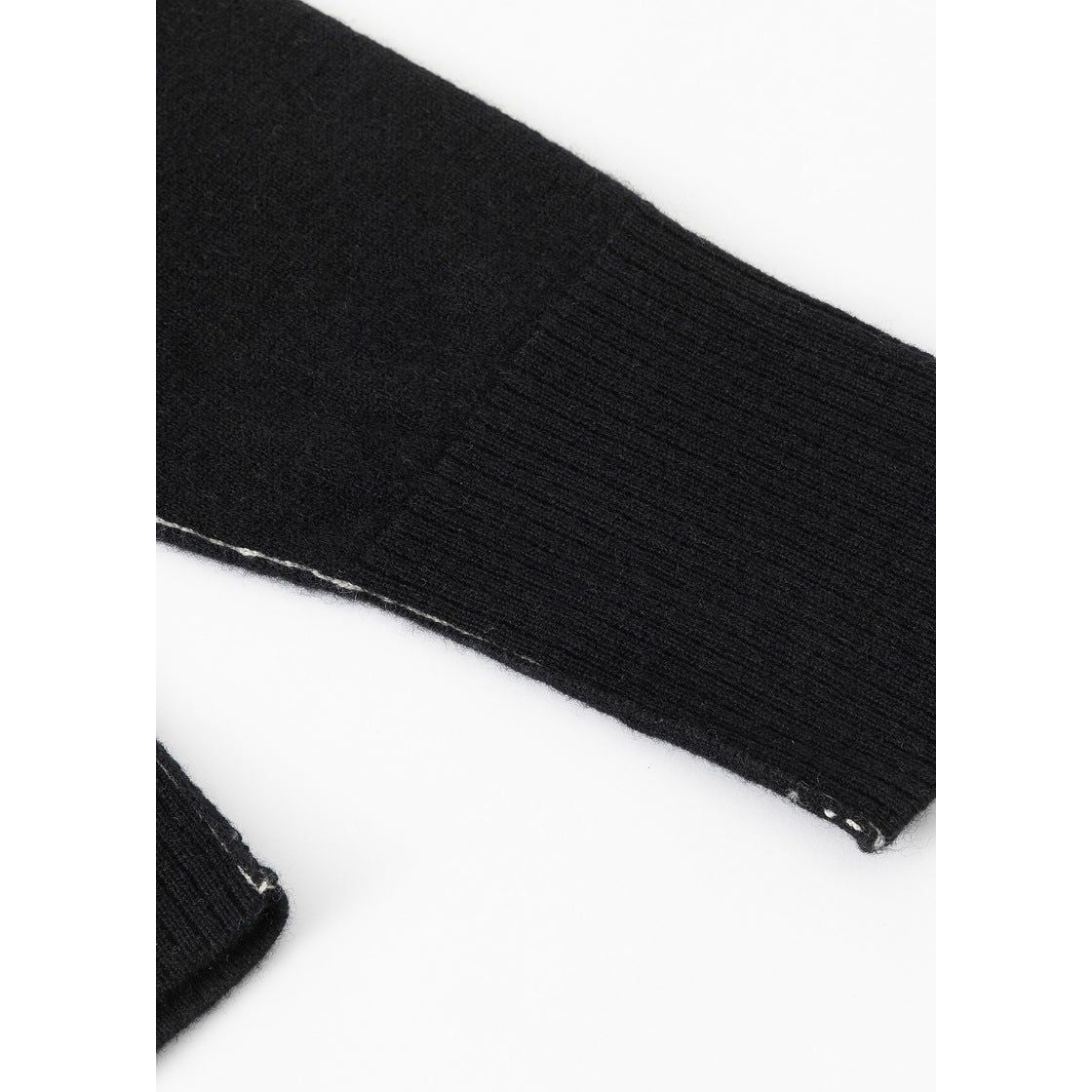 ALEGER Cashmere Featherweight Cardi 275 - Black