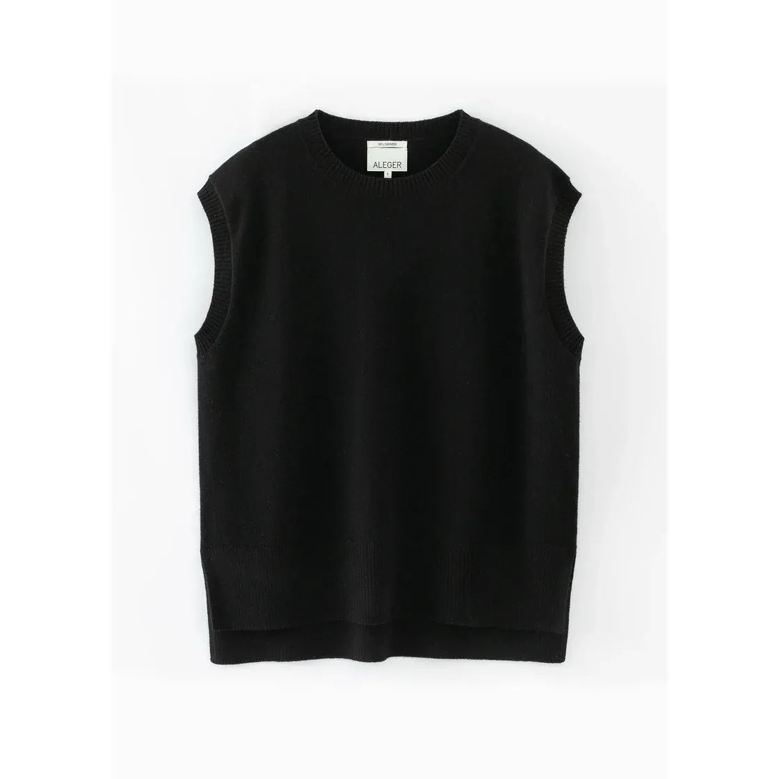 ALEGER Cashmere Longline Tank 345 - Black