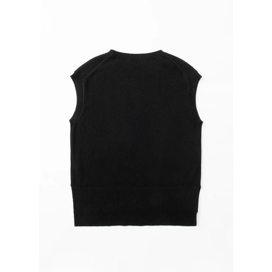 ALEGER Cashmere Longline Tank 345 - Black
