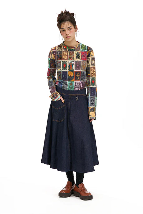 Nom*d Theatre Long Sleeve Top - Fortuna Print