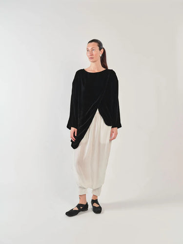 Label Label Velvet Mei Top - Black
