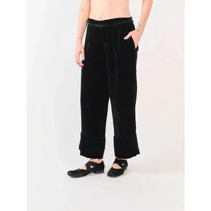 Label Label Velvet Leeton Pant - Black