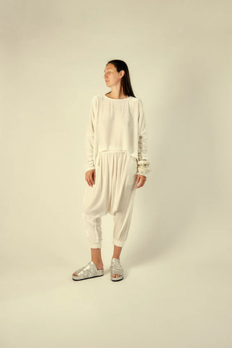Label Label Velvet Bidwell Top - White