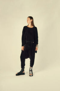 Label Label Velvet Bidwell Top - Black