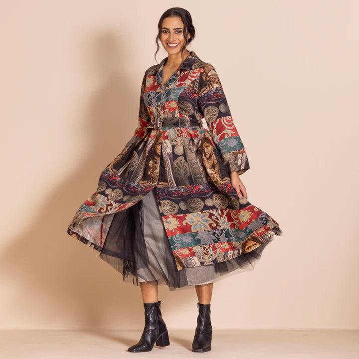 Megan Salmon Ellen Coat - Samarkand