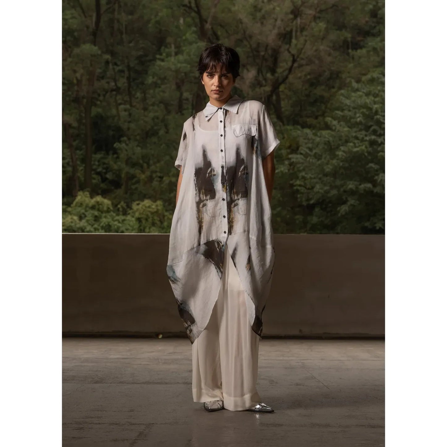 Bone & Arrow Marlie Shirt Dress - Print