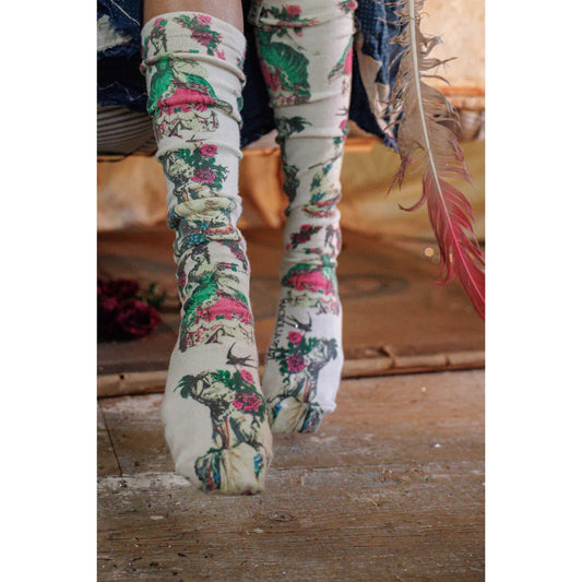 Magnolia Pearl La Dame Verte Over the Knee Socks 225