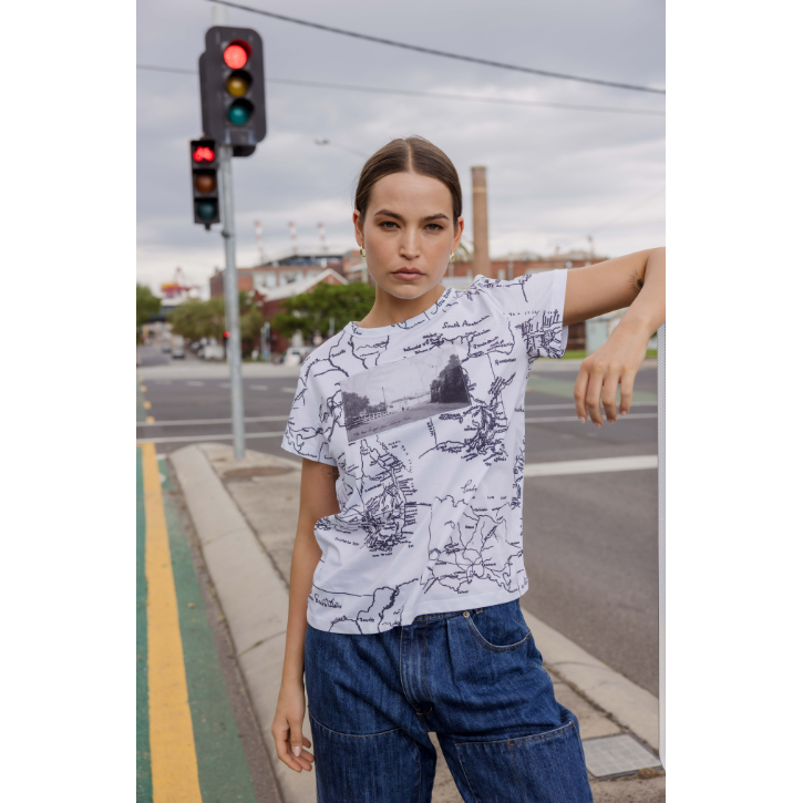 Circular By Maud Alice Dainty City Tee - Harbour Bridge