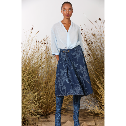 M.A Dainty Fallon Skirt - Orchids
