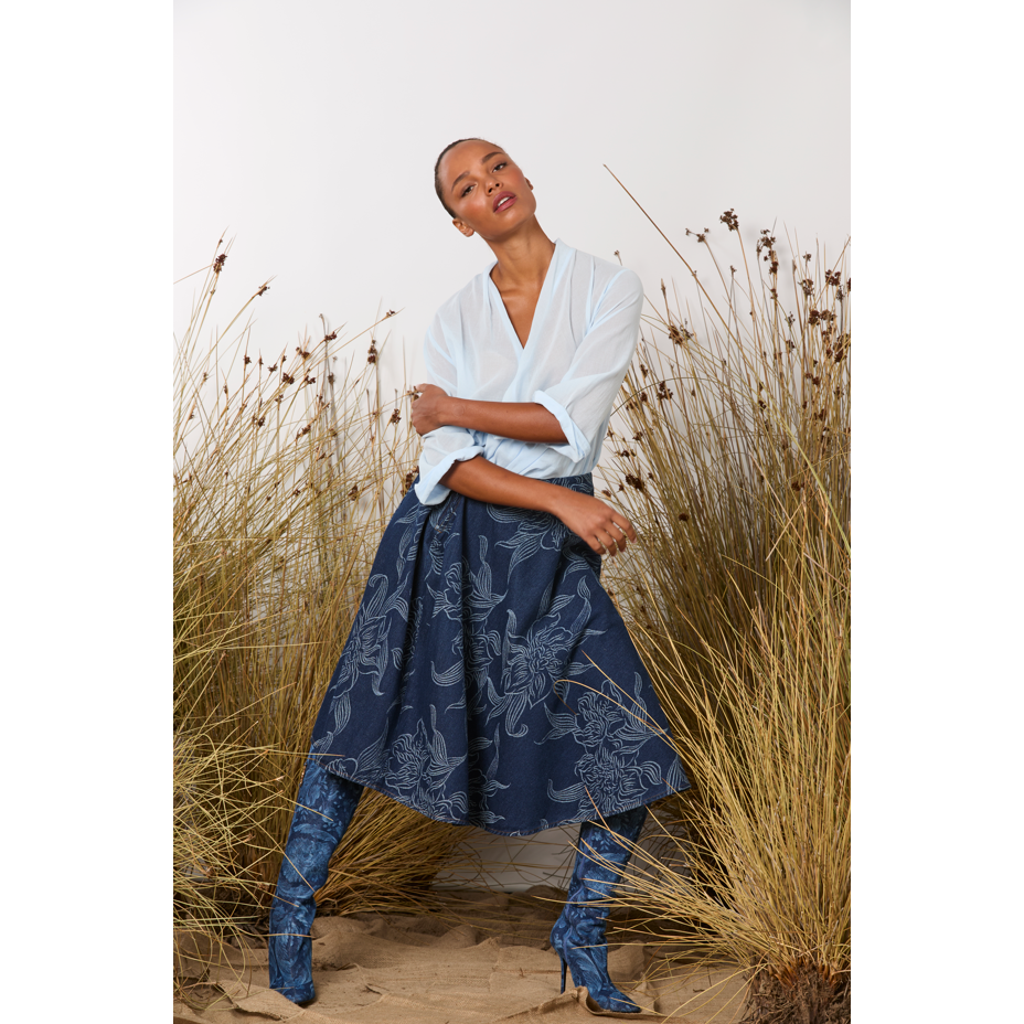M.A Dainty Fallon Skirt - Orchids