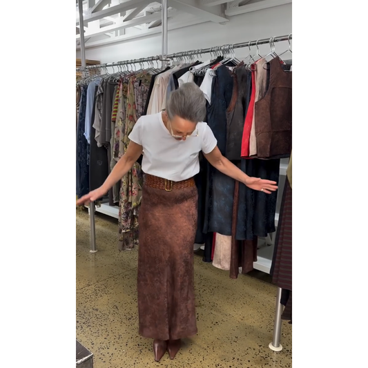 M.A Dainty Tiki Skirt - Rust