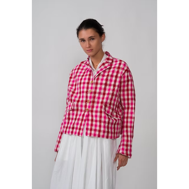 Hannoh + Wessel Juliana Jacket 261 126 - Red/Pink Check