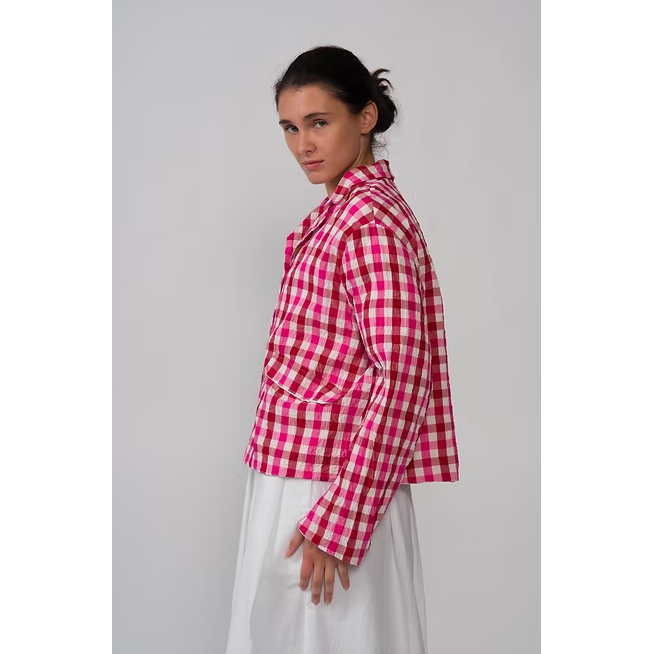 Hannoh + Wessel Juliana Jacket 261 126 - Red/Pink Check