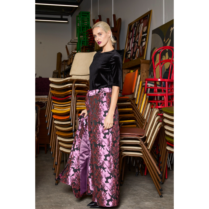 M.A Dainty Sturt Pant - Pink/Black Floral