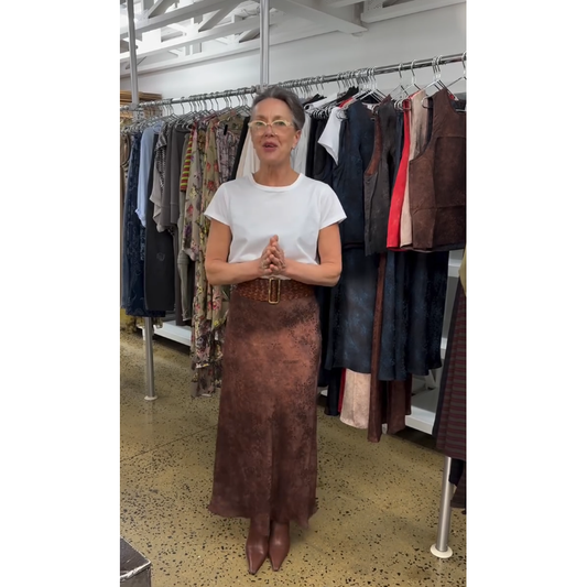M.A Dainty Tiki Skirt - Rust