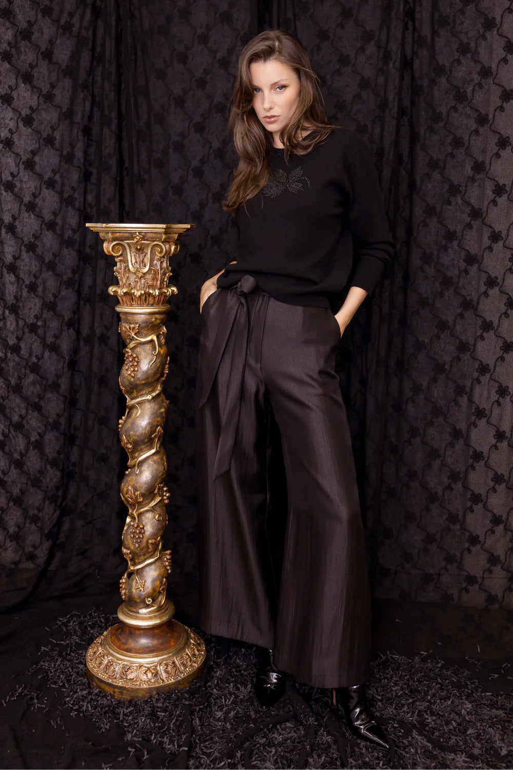 M.A Dainty Starlight Jumper - Black