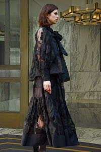 Trelise Cooper Tier Diary Floral Skirt - Black