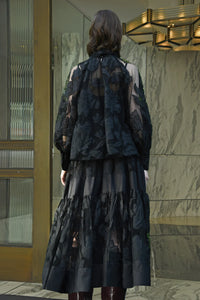 Trelise Cooper Tier Diary Floral Skirt - Black