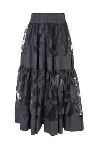 Trelise Cooper Tier Diary Floral Skirt - Black