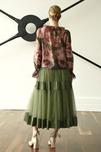 Trelise Cooper Tier Diary Skirt - Moss