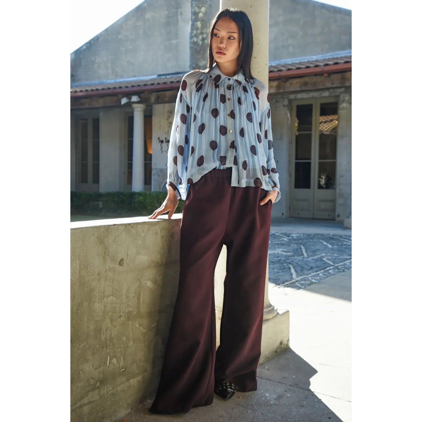 Trelise Cooper Tweedle Dee Blouse - Blue/Spot