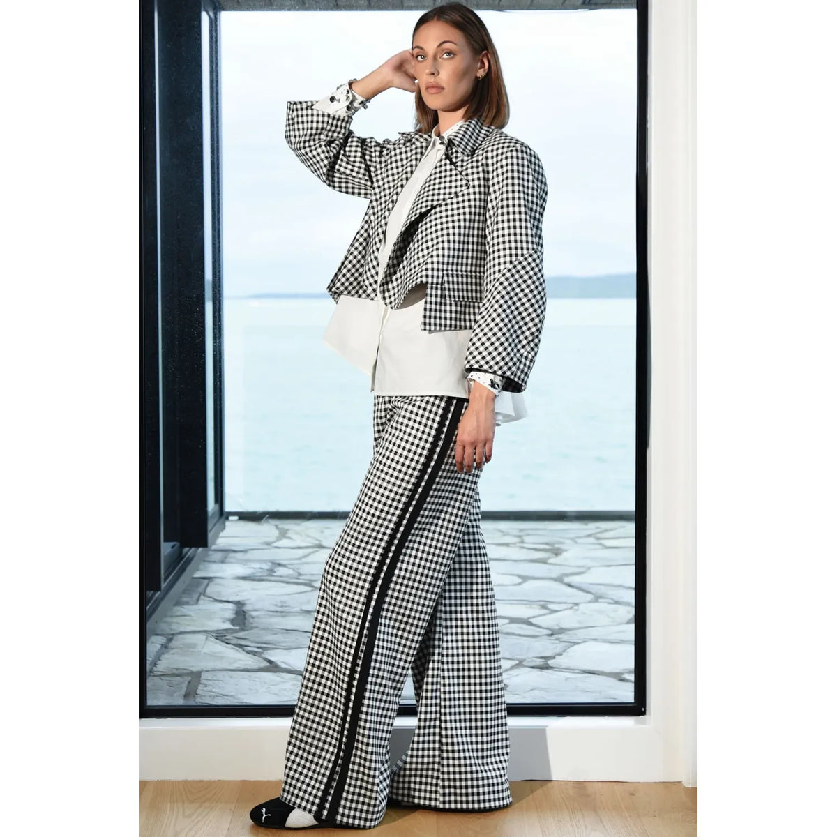 Trelise Cooper Walk and Talk Trouser - Black/White
