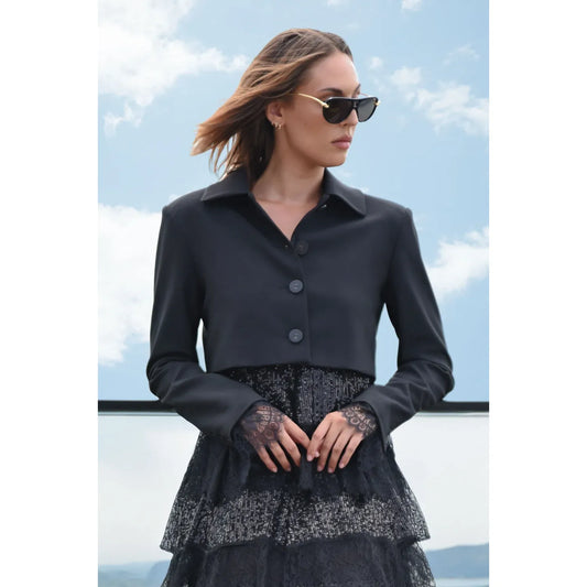 Trelise Cooper Crop at Nothing Jacket - Black