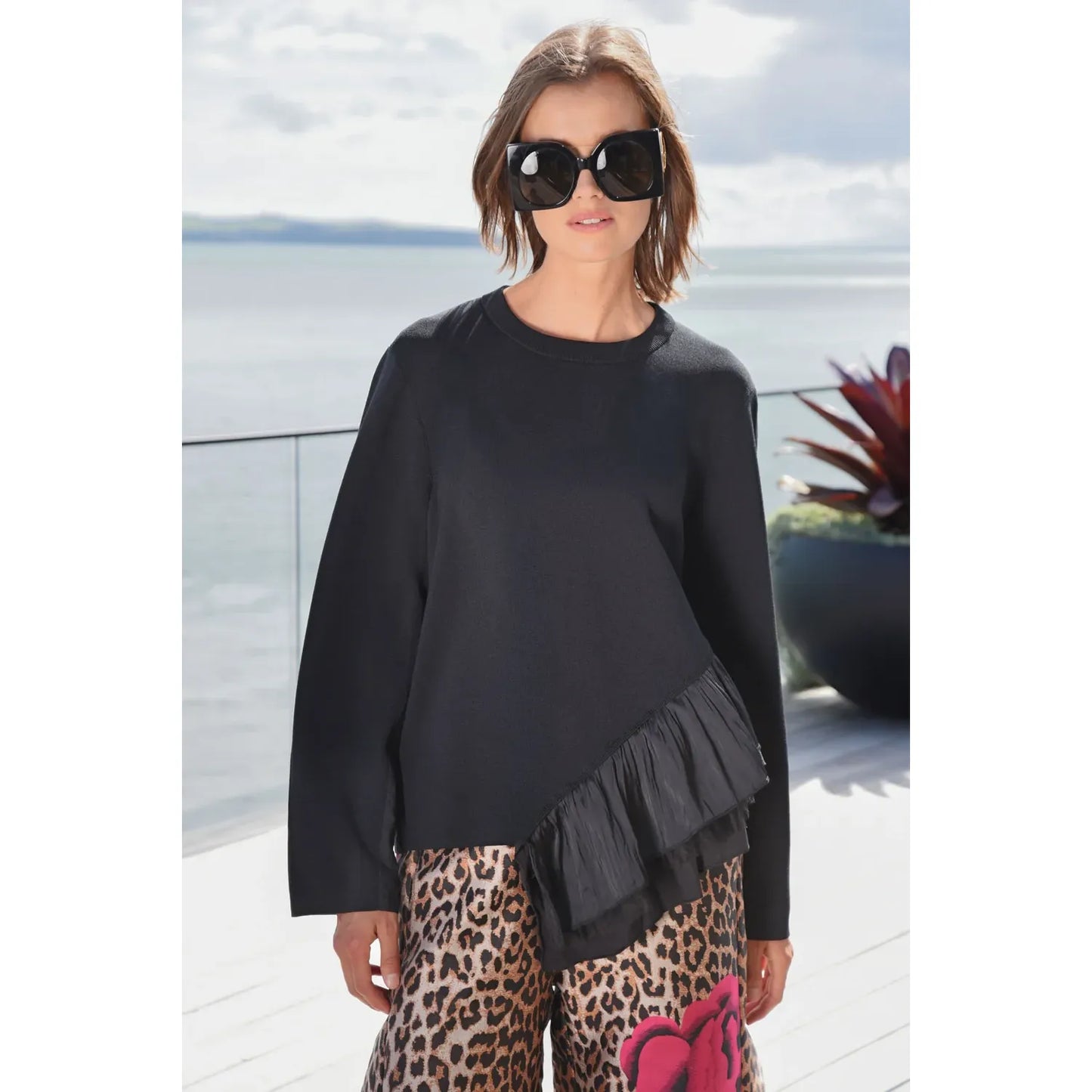 Trelise Cooper Ruffle and Go Jumper - Black