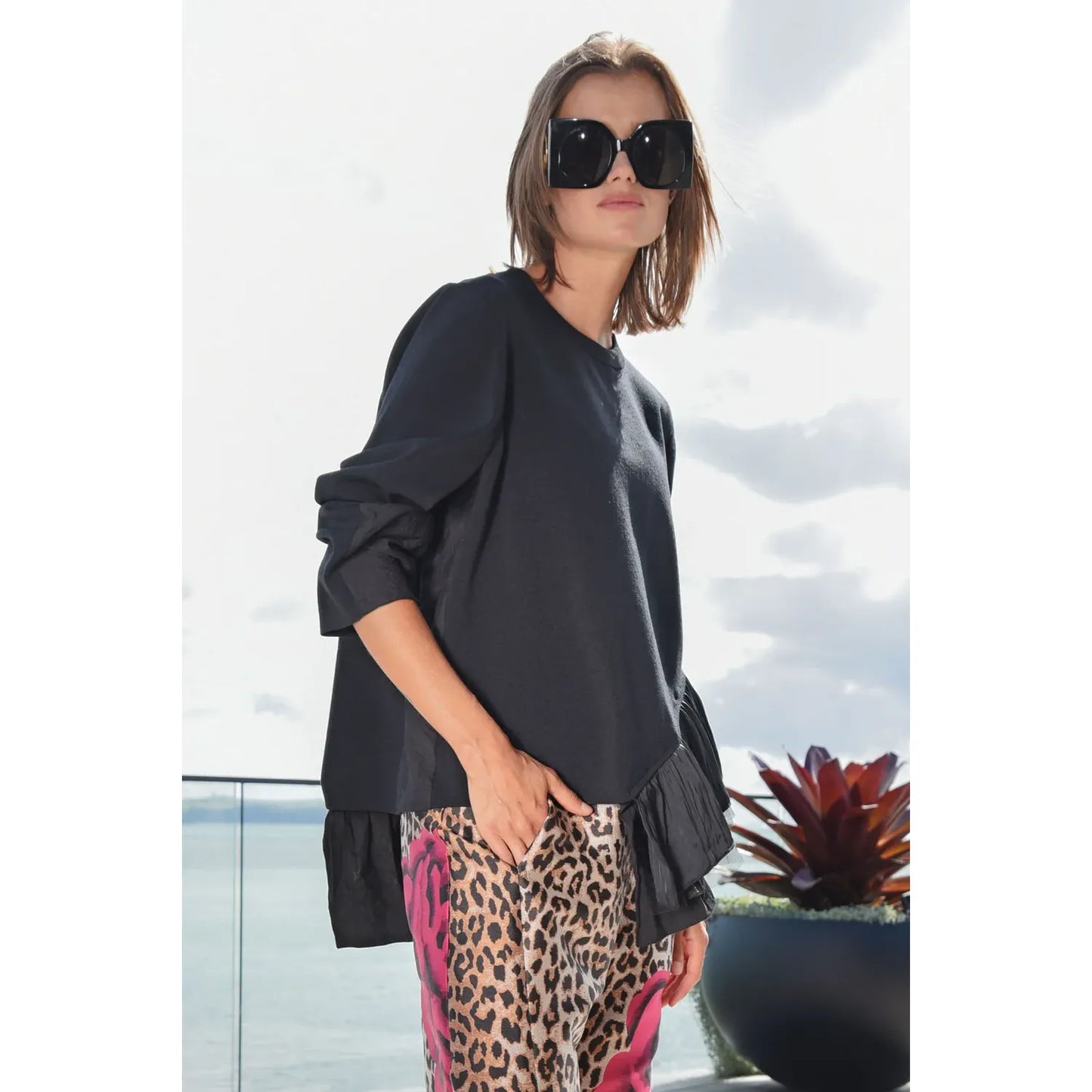 Trelise Cooper Ruffle and Go Jumper - Black