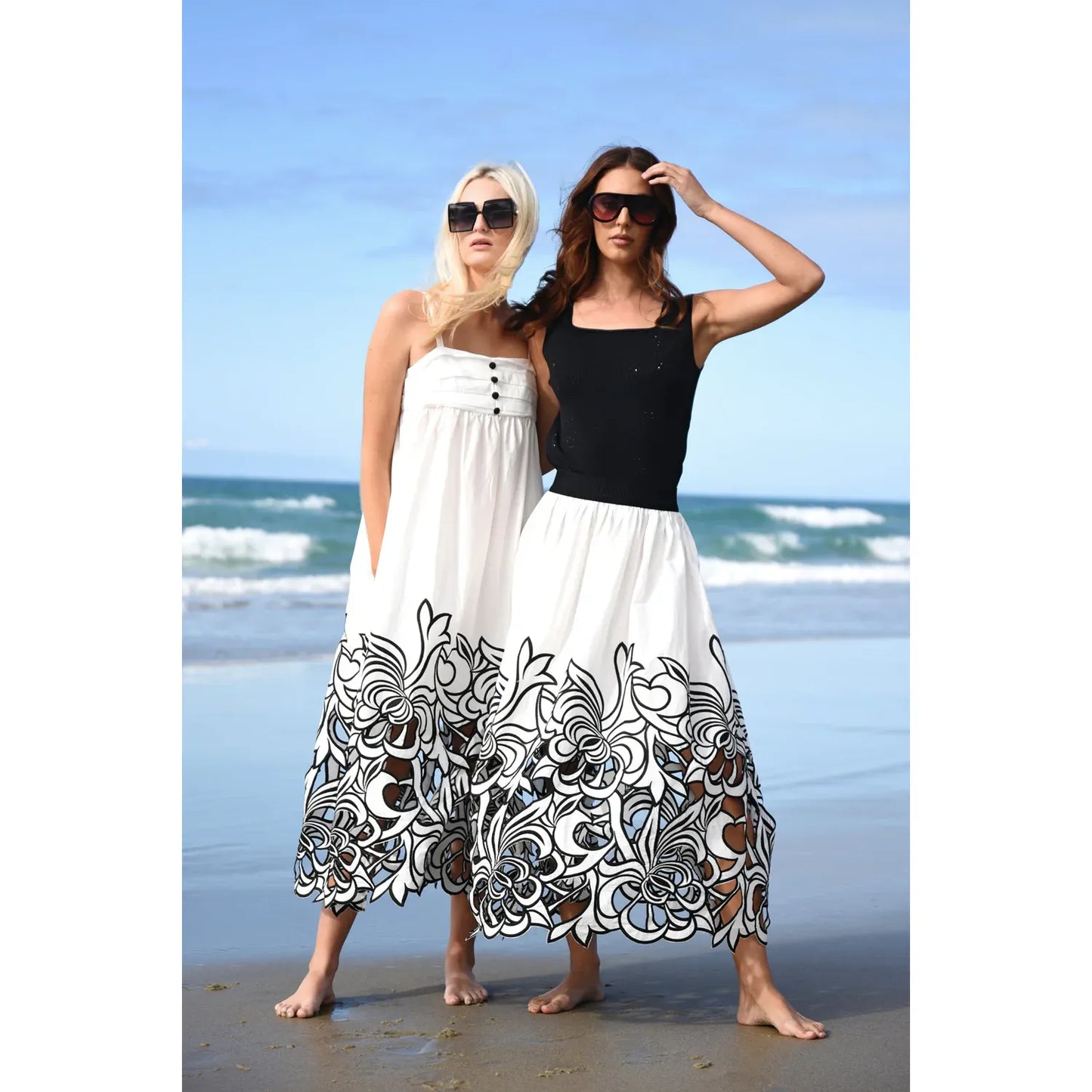 Trelise Cooper Flirty Girl Skirt - White/Black